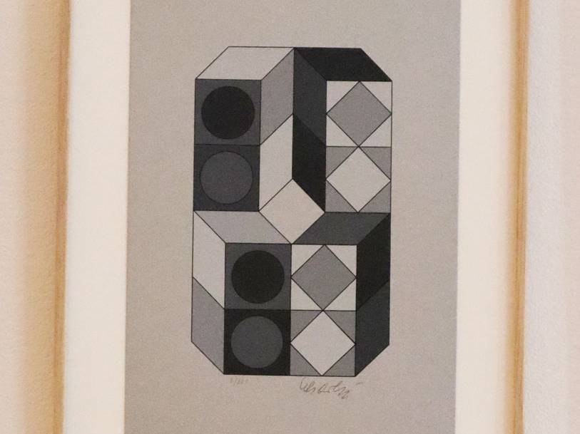 sserigraphie-sonora-argent-vasarely galerie odile vevey