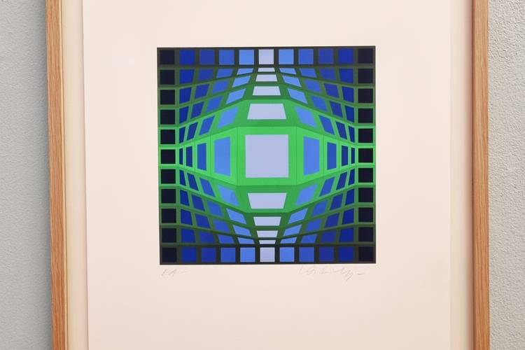 serigraphie-vasarely-gyemant galerie odile vevey