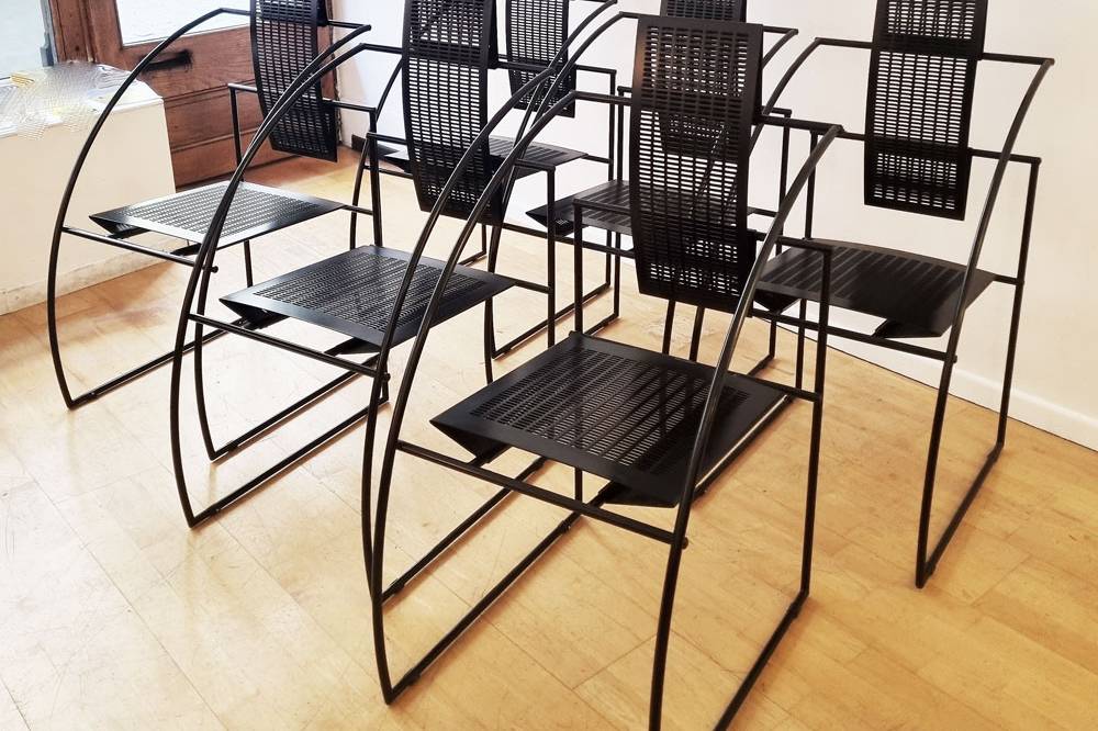 6-chaises-quinta-mario-botta galerie odile vevey