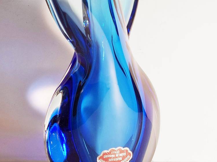 vase-poli-seguso-bleu-prof-galerie odile vevey