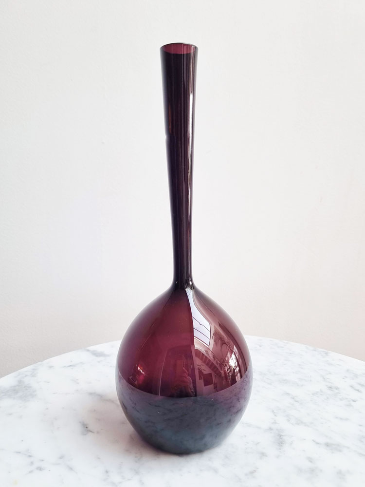 vase-gullaskruf-percy-violet-30cm galerie odile vevey